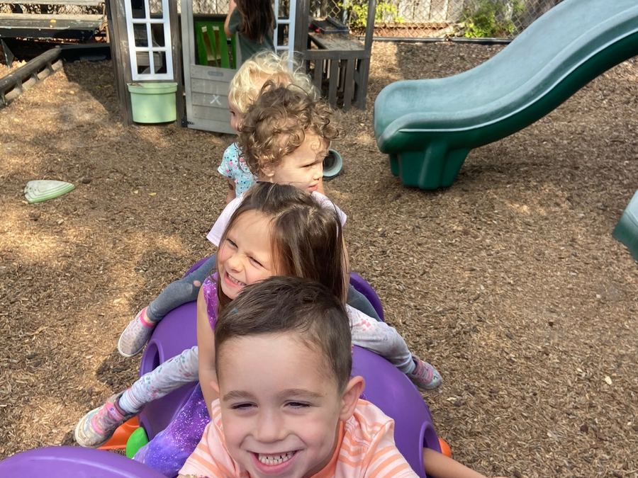 Smiling child on the ECLA playground