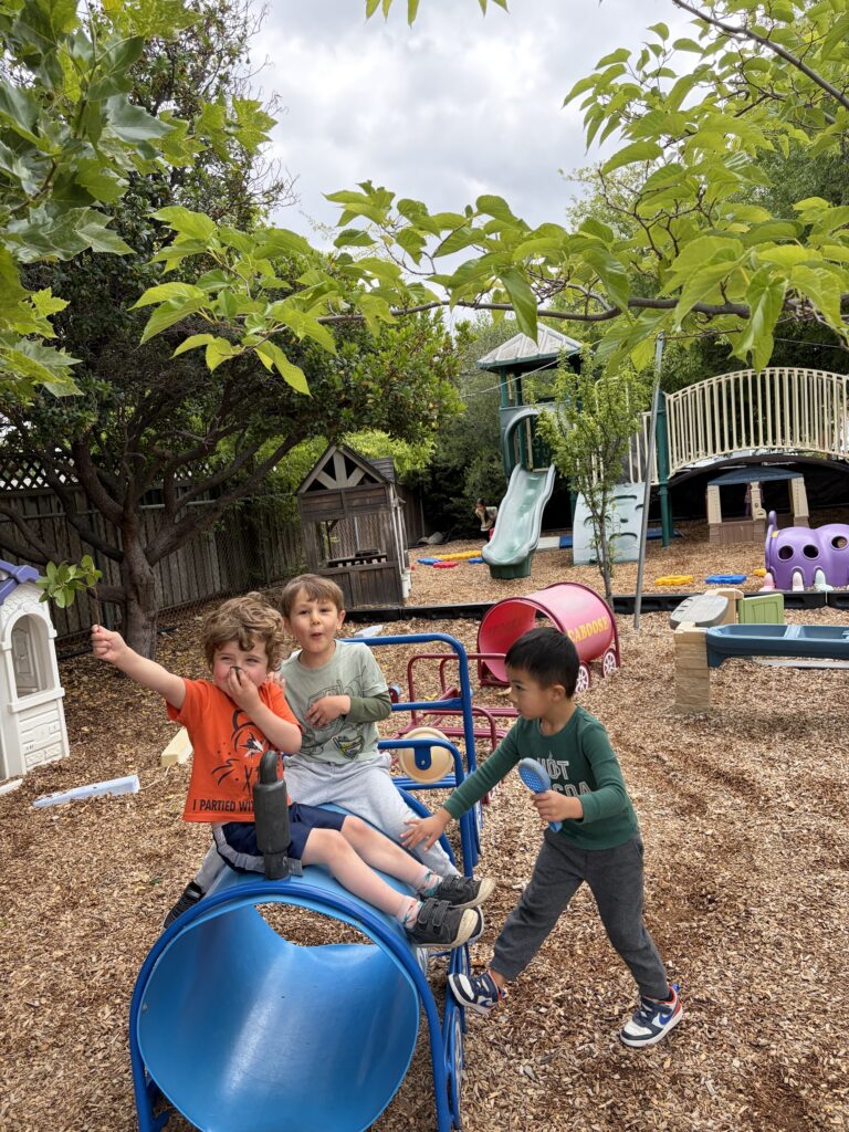 Children planting in the ECLA garden